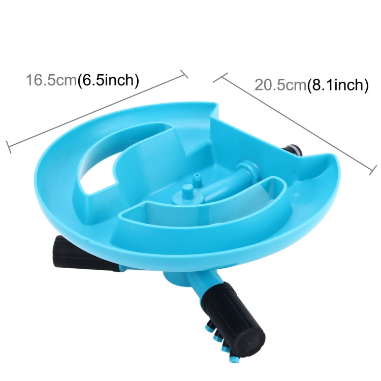 Garden Automatic Rotating Nozzle 360 Degree Rotary Automatic Sprinkler Garden Lawn Watering Nozzle,Applicable for 3/4 inch Water Pipes(Blue)