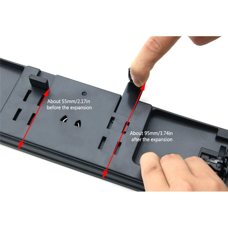 SHUNWEI Large Car Three-Fold Curve Surface Rear View Mirror Reverse Wide Angle Adjustable Angle Auxiliary Blind Area Retroreflector Reversing Wide-angle Lens