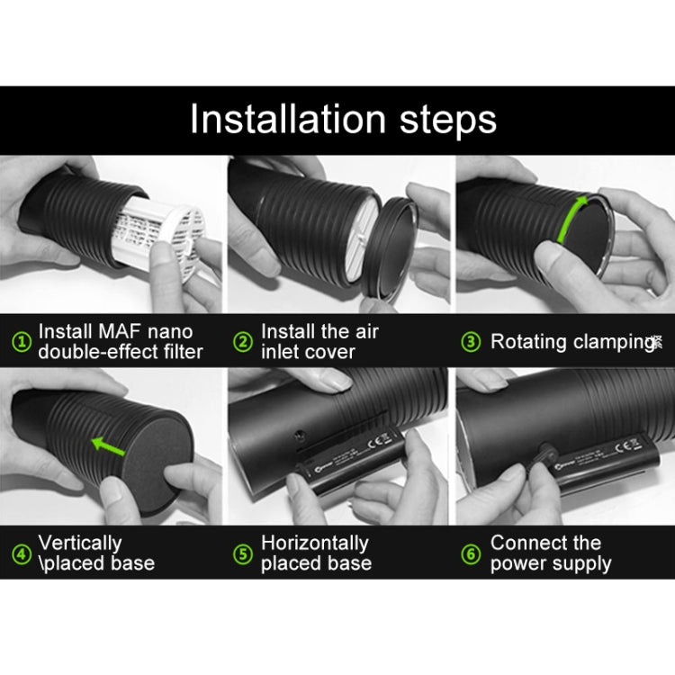 XPower M8 Car Air Purifier Filter + Filter Element for XPower X8 Nano Air Purifier