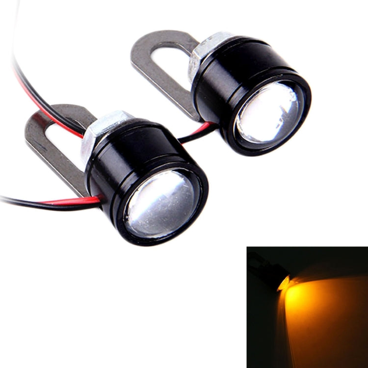 2 PCS 12V 3W  Eagle Eyes LED Strobe Light For Motorcycle ，Wire Length: 90cm