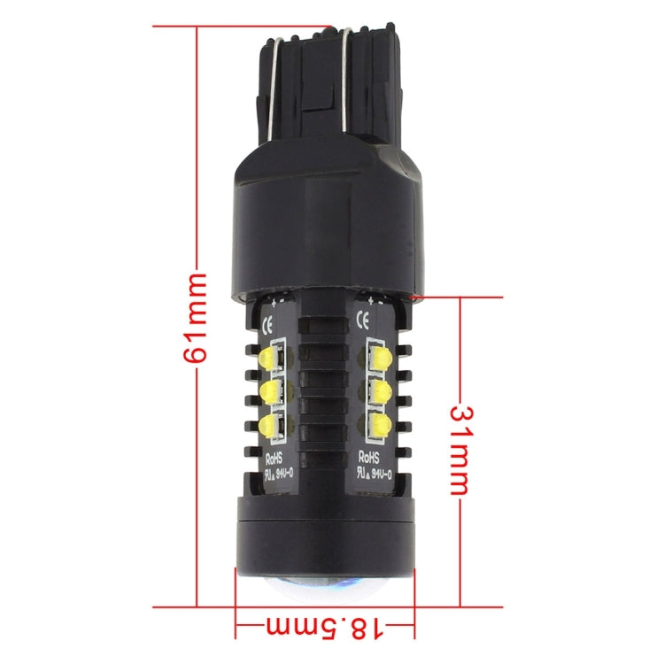 2 PCS MZ 10W 1080LM 5500K 7443 12 XB-D LED Car Reverse Lights T20 Tail Backup Lamps Car Tail Parking DRL Brake Parking Lights, DC 12-24V