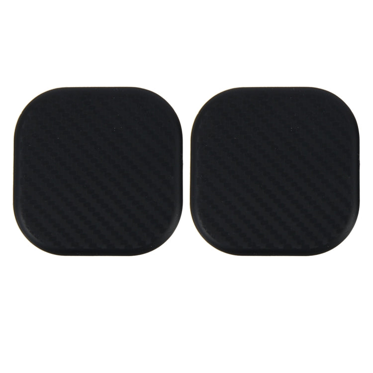 2 PCS Car Vehicle Carbon Fiber Texture Water Cup Pad Mat for Phone / GPS/ MP4/ MP3, Size: 6.5*6.5*0.3cm