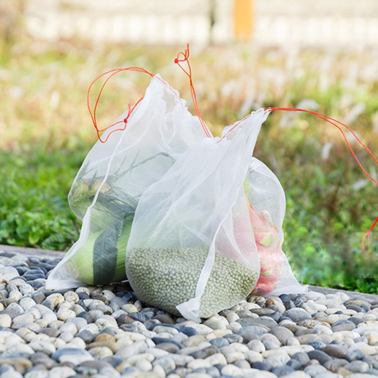 10 PCS Nylon Mesh Bag Garden Seeds Fruits Pest Control Bags Vegetable Vineyard Anti Bird Net Pest Control Net Bag Nylon Mesh Filter Accessories Supplies, Size: 15*10cm