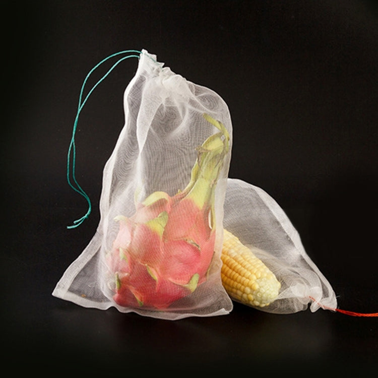 10 PCS Nylon Mesh Bag Garden Seeds Fruits Pest Control Bags Vegetable Vineyard Anti Bird Net Pest Control Net Bag Nylon Mesh Filter Accessories Supplies, Size: 15*10cm