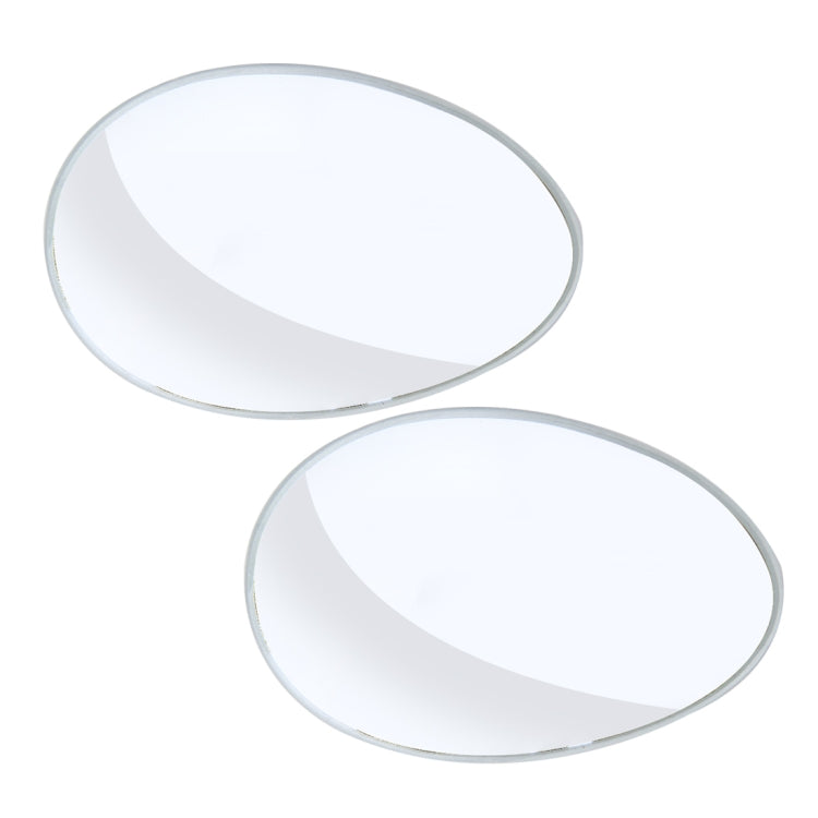 3R-055 2 PCS Car Truck Oval Blind Spot Rear View Wide Angle Mirror Blind Spot Mirror 360 Degree Adjustable Wide-angle Mirror, Size: 6.7*4.5cm