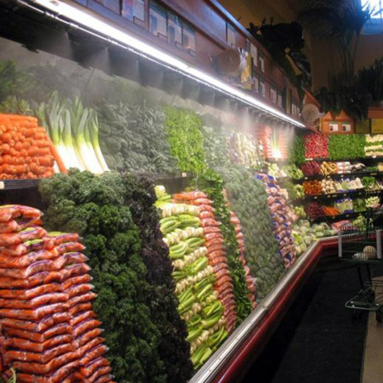 Outdoor Lawn Garden PE Mist Watering Line Misting Cooling System with 6 x Mist Nozzles, Length: 6m