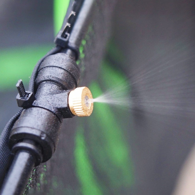 Outdoor Lawn Garden PE Hose Mist Watering Line Misting Cooling System with 16 x Mist Nozzles, Length: 12m