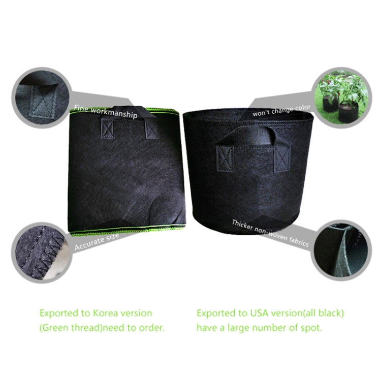 5 Gallon Planting Grow Bag Thickened Non-woven Aeration Fabric Pot Container with Handle