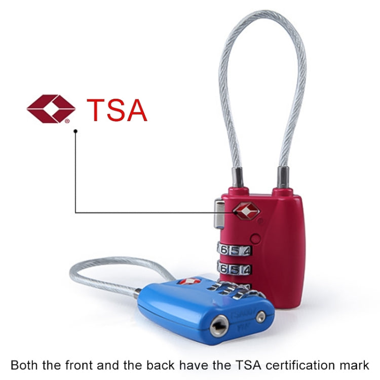 JASIT TSA719 Zinc Alloy 3-Digit Password TSA Lock Travel Luggage Padlock