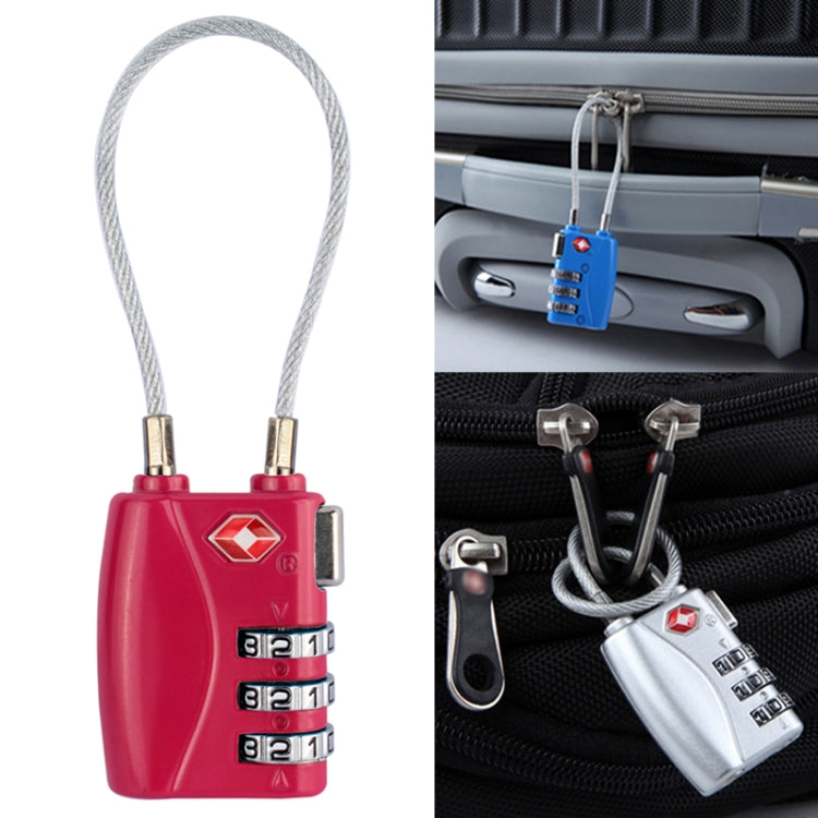 JASIT TSA719 Zinc Alloy 3-Digit Password TSA Lock Travel Luggage Padlock