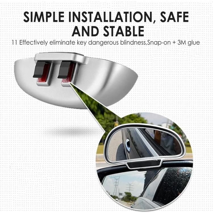 3R-092 Car Blind Spot Right Rear View Wide Angle Adjustable Mirror