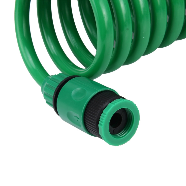 Garden Watering Series Spring Tube Hose Telescopic Spiral Pipe with Water Connector Adaptor and Connector, Length: 15m