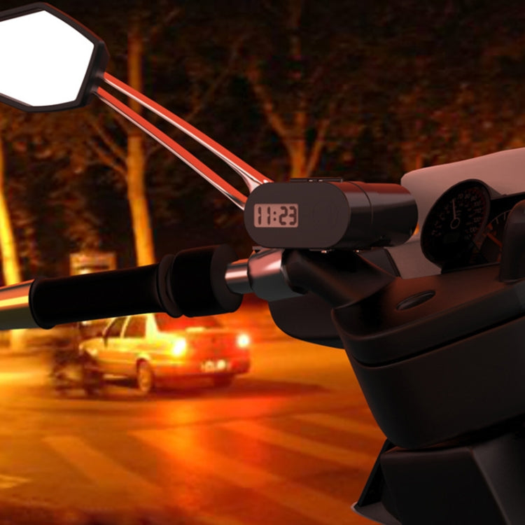 3A Motorcycle Multi-functional Cigarette Lighter Socket Voltmeter + Cigarette Lighter Socket + Dual USB