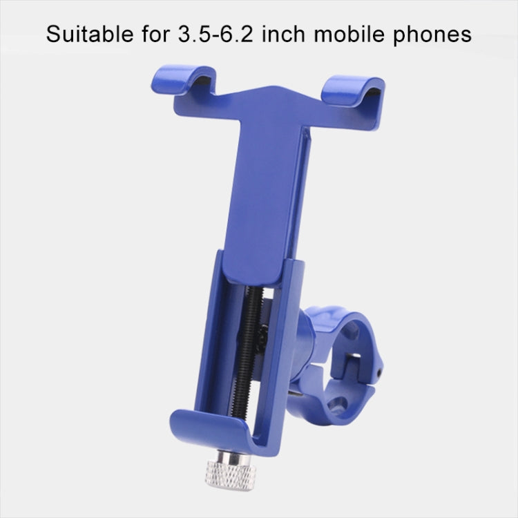 360 Degree Rotatable Aluminum Alloy Phone Bracket for Bicycle, Suitable for 50-100mm Device