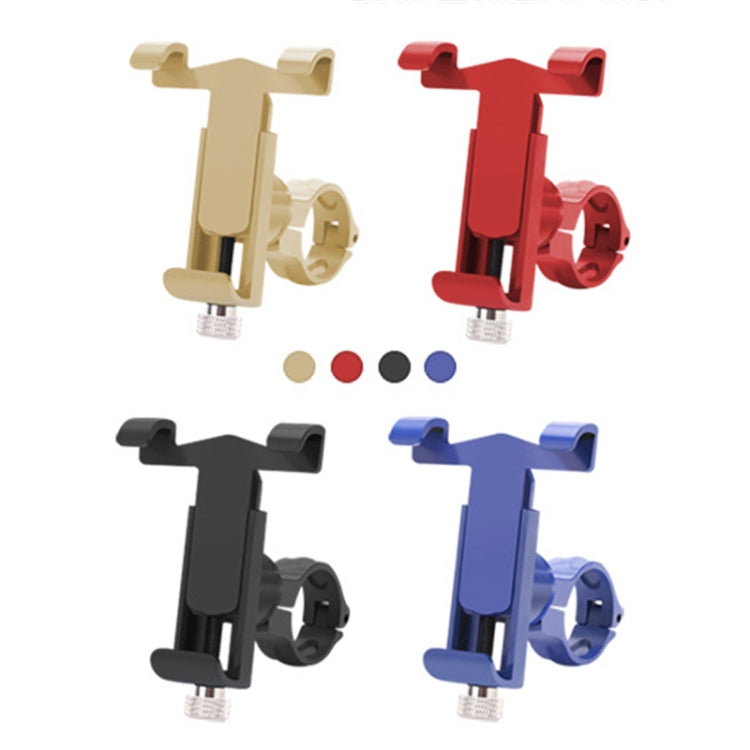 360 Degree Rotatable Aluminum Alloy Phone Bracket for Bicycle, Suitable for 50-100mm Device