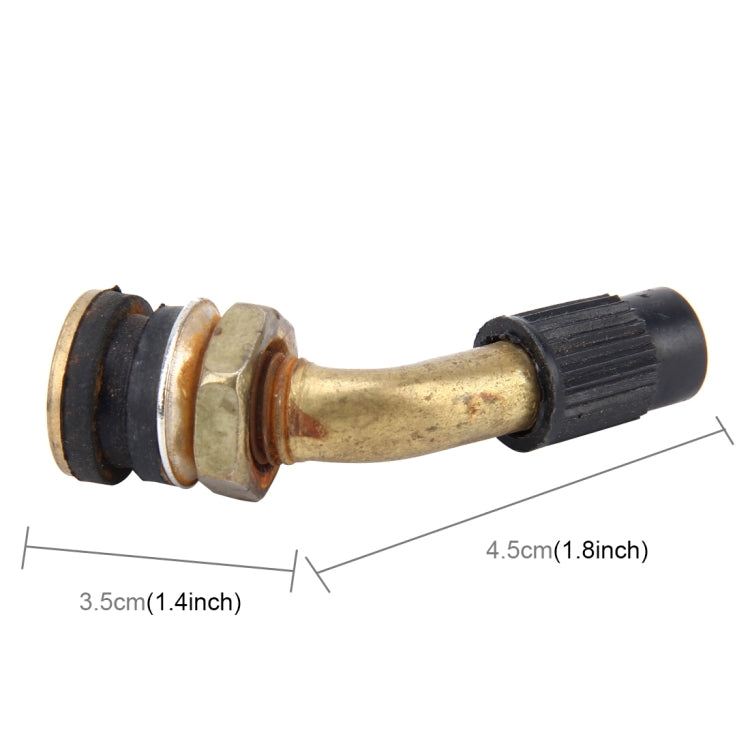 Car Motorcycle Bike Universal Yellow Copper Valve Adaptor Tyre Tube Extension Adapter