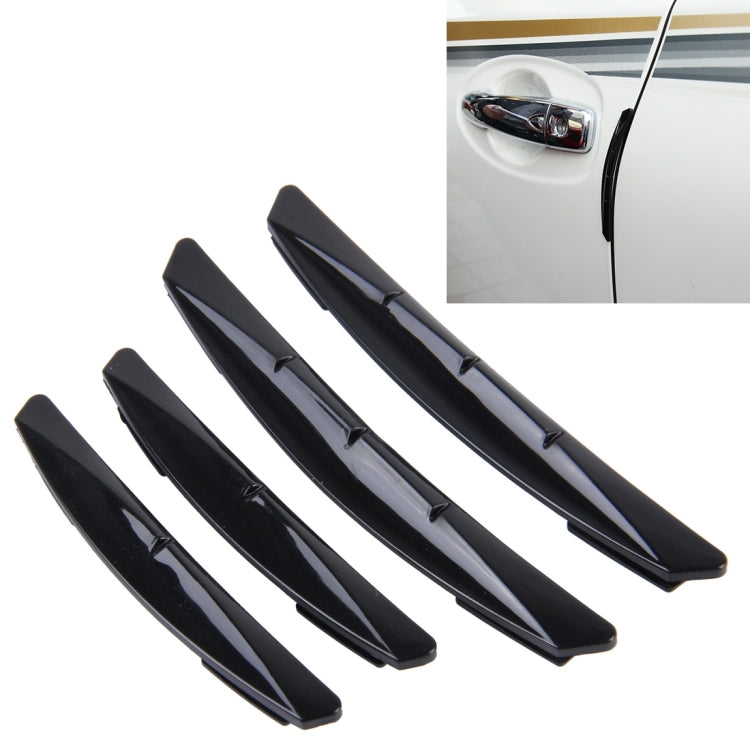 3R 3R-2103 4 PCS Rubber Car Side Door Edge Protection Guards Cover Trims Stickers