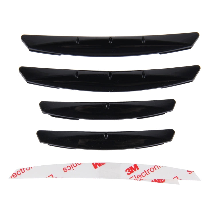 3R 3R-2103 4 PCS Rubber Car Side Door Edge Protection Guards Cover Trims Stickers
