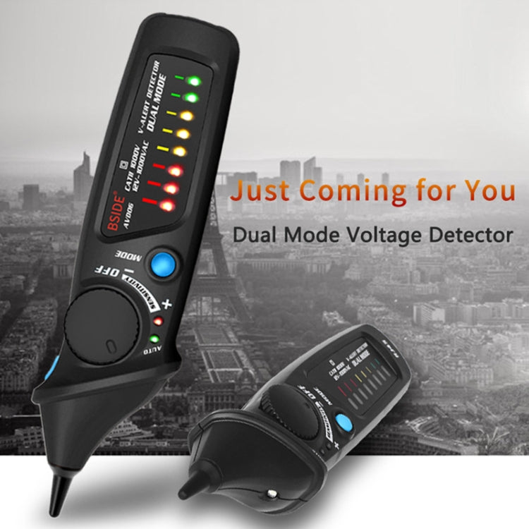 BSIDE AVD06 Non-contact AC Voltage Detectors 12~1000V Induction Electroprobe Pen Type ACV Electric Testers Household Tool with LED Light