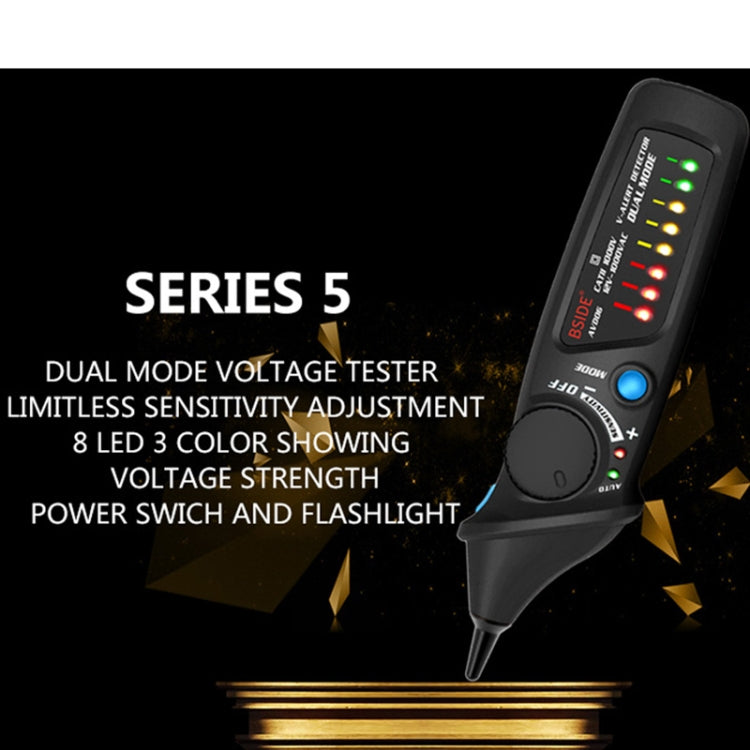 BSIDE AVD06 Non-contact AC Voltage Detectors 12~1000V Induction Electroprobe Pen Type ACV Electric Testers Household Tool with LED Light