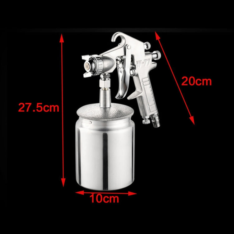 W-77 Paint Spray Gun Sprayer lower Pot Pneumatic Tool for Home Car, Hole diameter: 3mm