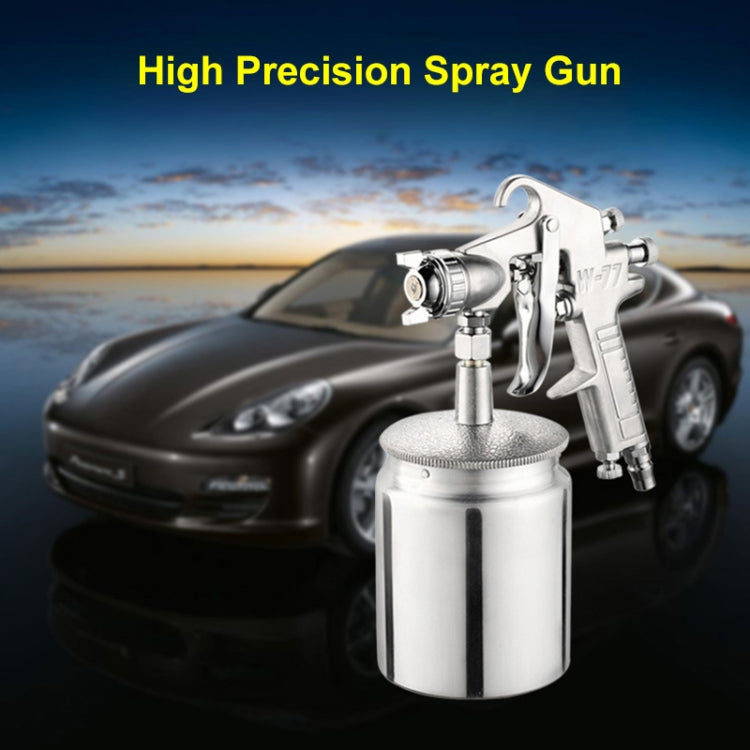 W-77 Paint Spray Gun Sprayer lower Pot Pneumatic Tool for Home Car, Hole diameter: 3mm