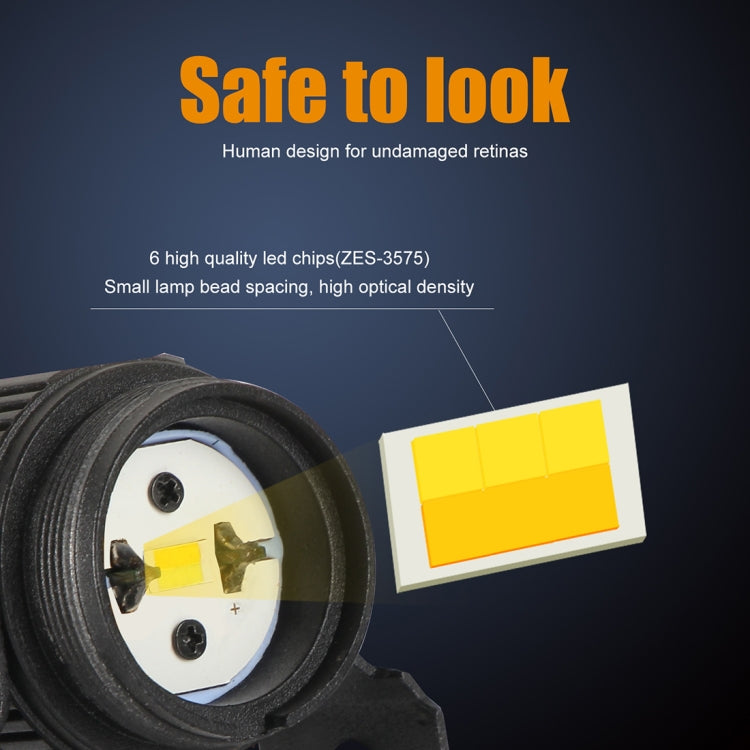 2 PCS DC9-36V / 20W / 6000K / 3000K / 2000LM Motorcycles Double Color Headlights / Fog Light