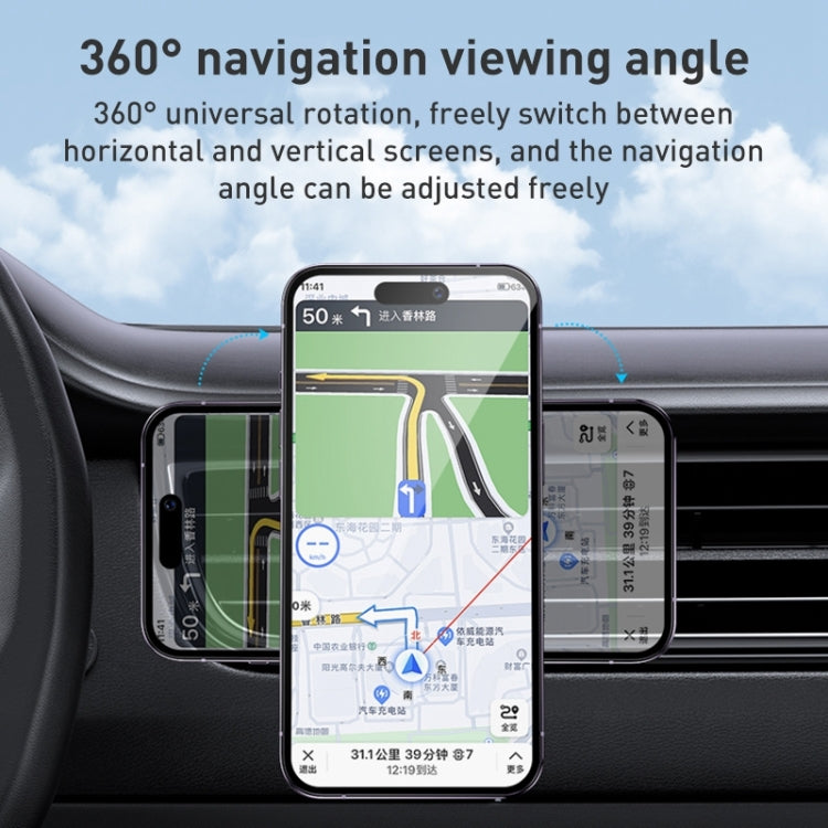 MOMAX MoVe Universal Transparent Magnetic Air Outlet Car Holder