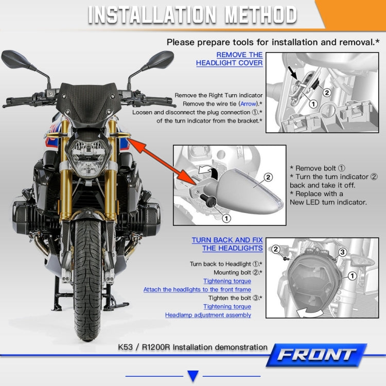 2pcs KC062 For BMW R1200 Motorcycle 18LEDs Turn Signal Light