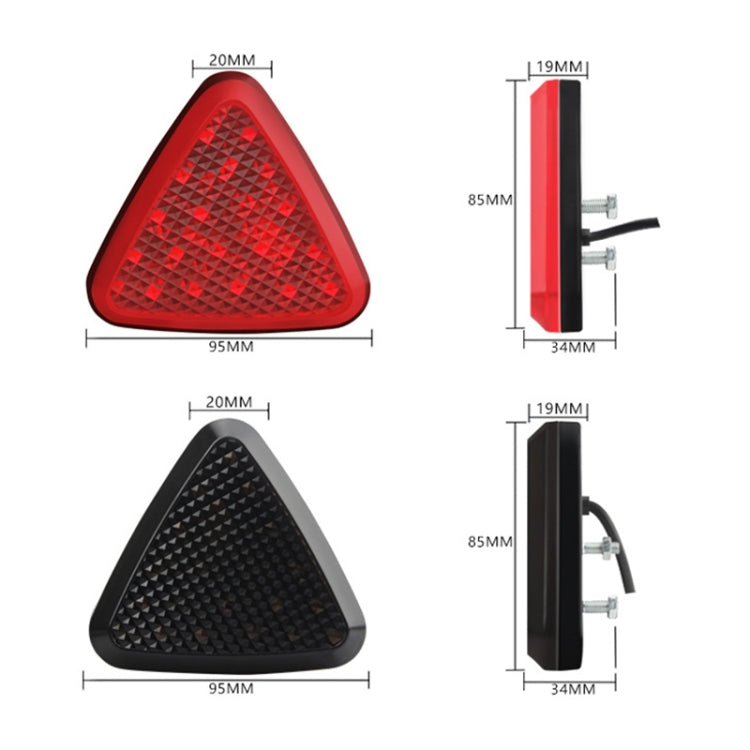 Bicycle / Mountain Bike X Style Triangle Pilot Light LED Tail Light