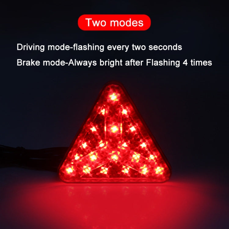 Bicycle / Mountain Bike X Style Triangle Pilot Light LED Tail Light
