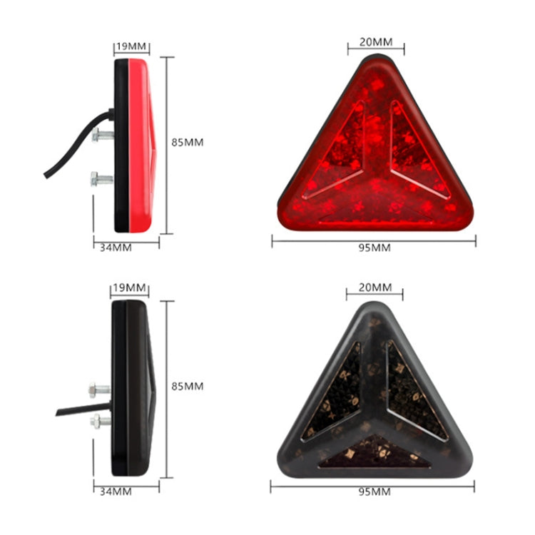 Bicycle / Mountain Bike Y Style Triangle Pilot Light LED Tail Light