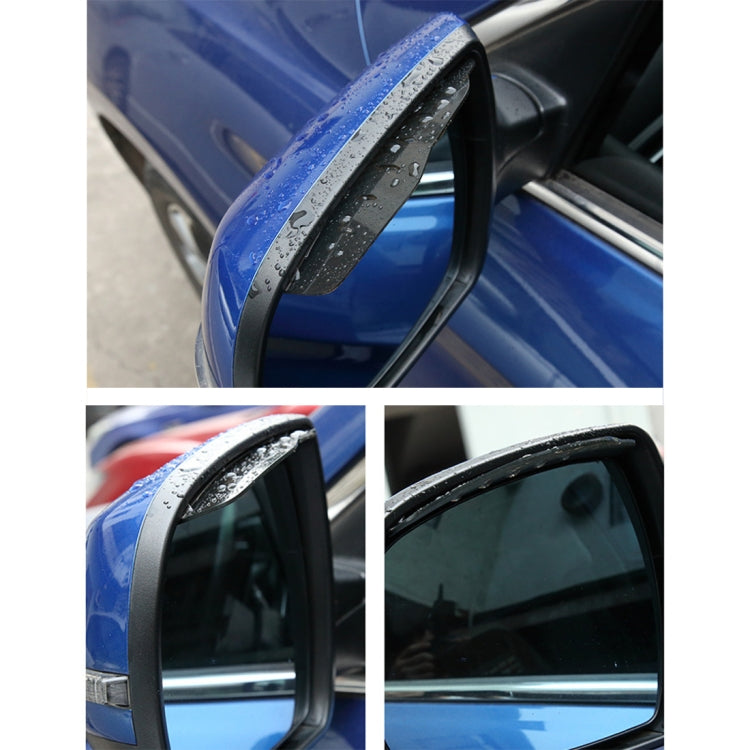 1 Pair 3R-2156 Universal Car Rearview Mirror Rain Blades Mirror Eyebrow Rain Cover