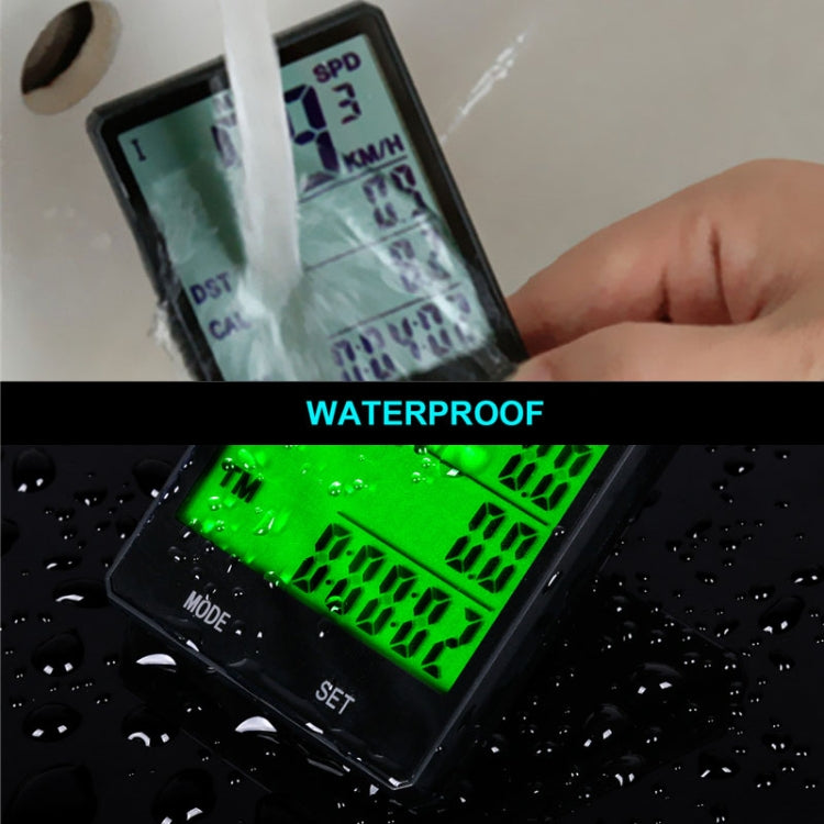 2.8 inch English Wireless Waterproof Cycle Computer LCD Odometer Speedometer