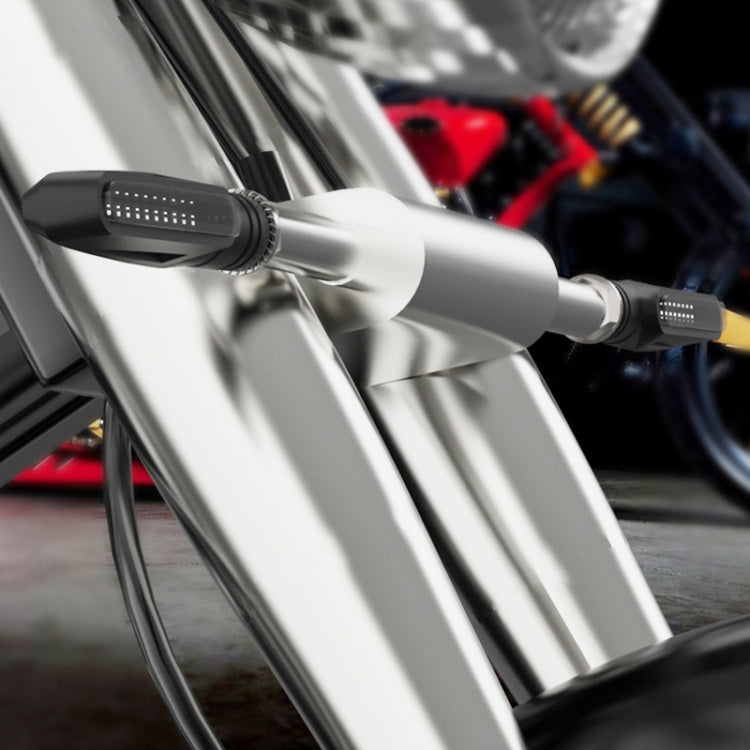 2 PCS D12V / 1W Motorcycle LED Waterproof Dynamic Blinker Side Lights Flowing Water Turn Signal Light