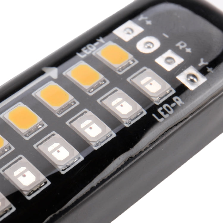 155mm DC12-24V / 2.2W Motorcycle LED Dynamic Blinker Side Lights Flowing Water Brake Lamp Turn Signal Light, Cable Length: 1m