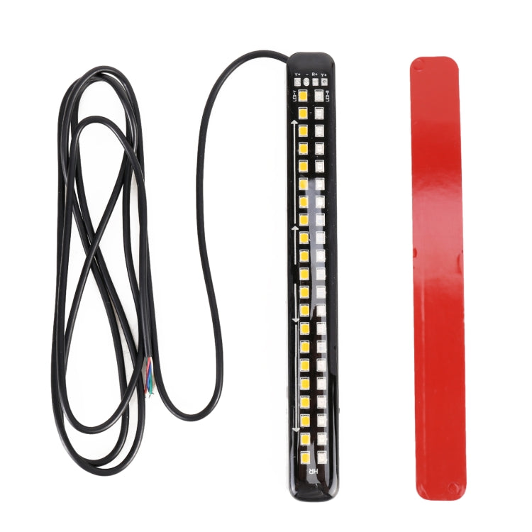 155mm DC12-24V / 2.2W Motorcycle LED Dynamic Blinker Side Lights Flowing Water Brake Lamp Turn Signal Light, Cable Length: 1m