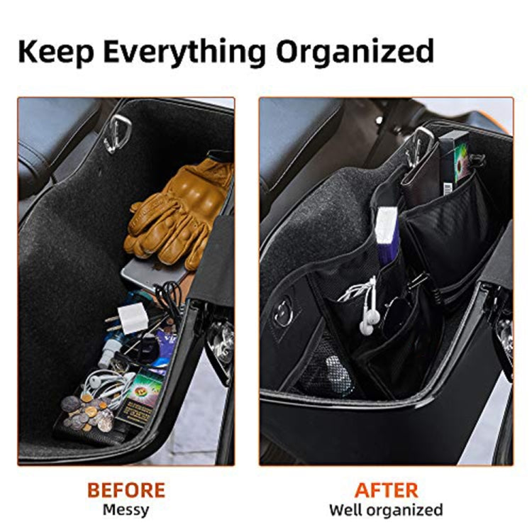 2 PCS Motorcycle Saddle Bags Storage Tool Side Pouch Bags