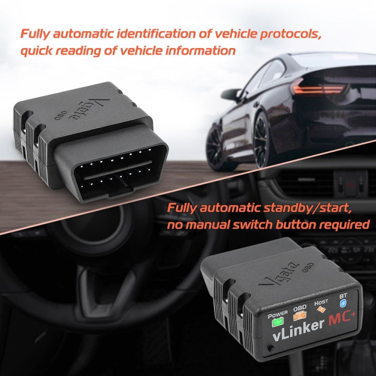 Vgate VLINKER MC+ V2.2 Bluetooth 4.0 Car OBD Fault Diagnosis Detector