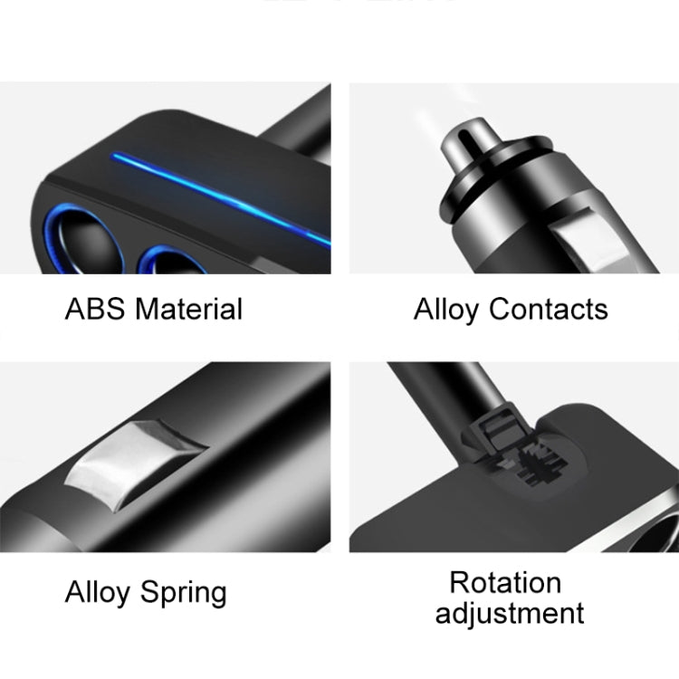 SHUNWEI SD-1918 80W 3.1A Car 2 in 1 Dual USB Charger