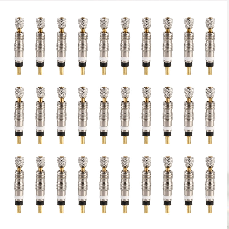 30 PCS VT-002 Bicycle Detachable French Valve Core Style: Reticulated