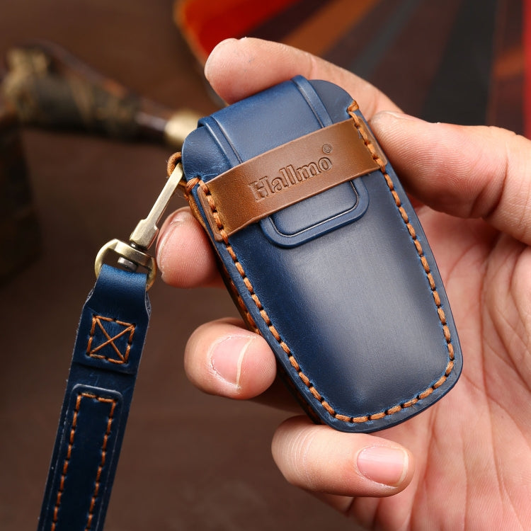 Hallmo Car Cowhide Leather Key Protective Cover Key Case for Haval H6