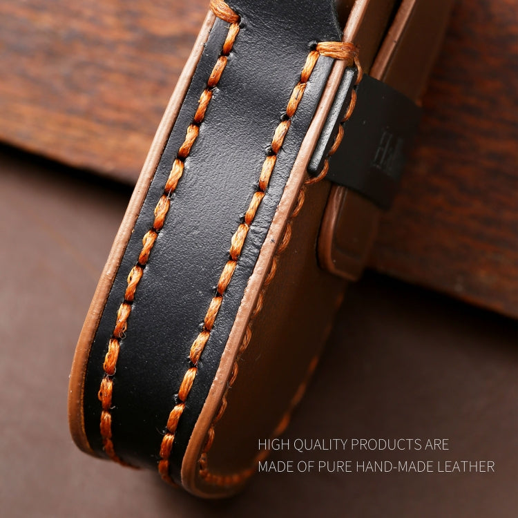 Hallmo Car Cowhide Leather Key Protective Cover Key Case for Subaru Forester