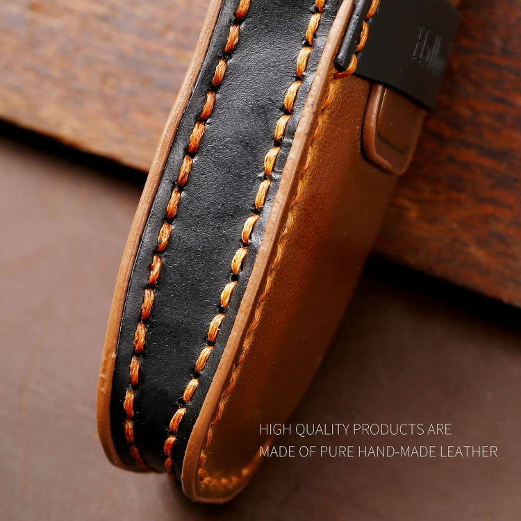 Hallmo Car Cowhide Leather Key Protective Cover Key Case for Ford Focus  A Style