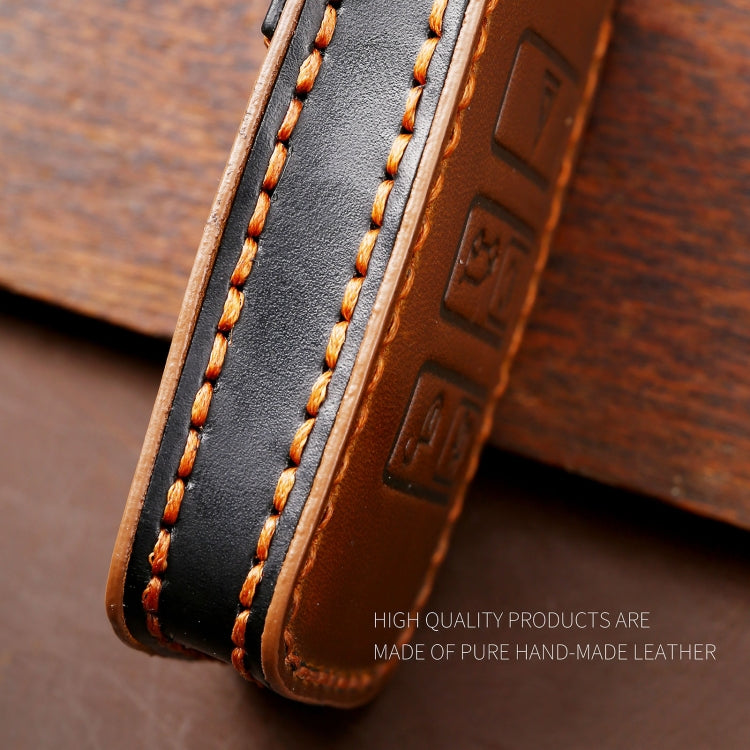 Hallmo Car Cowhide Leather Key Protective Cover Key Case for Land Rover Discovery 5 B Style