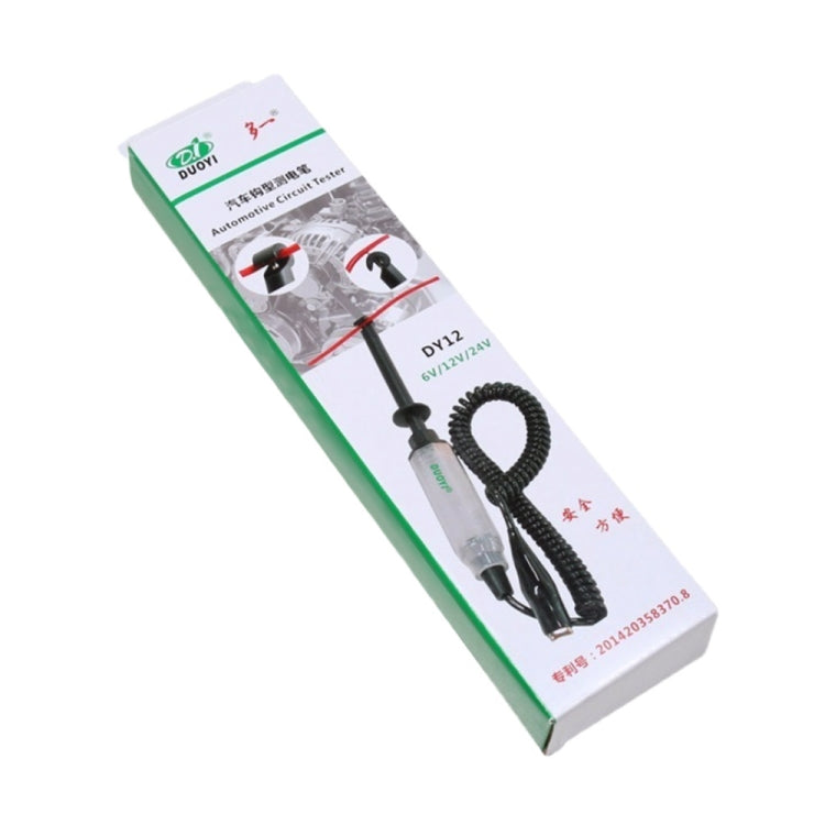 DUOYI DY12 Car 6V / 12V / 24V Hook Type Low Voltage Circuit Test Pen