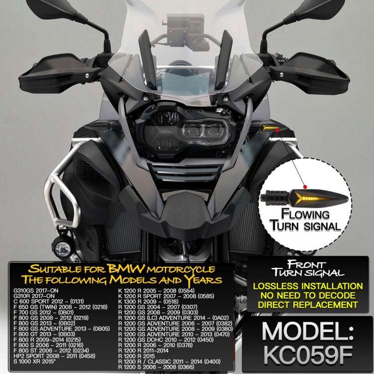 2 PCS KC059F Motorcycle Flashing Turn Signal Light for BMW