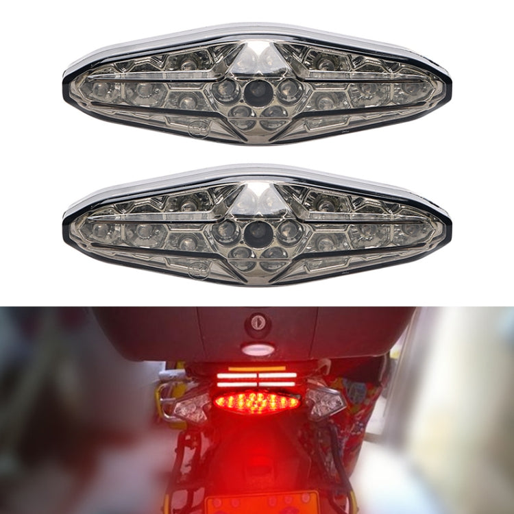 2 PCS KC-WD-NEW-3X Motorcycle LED Brake Light Running Lamp