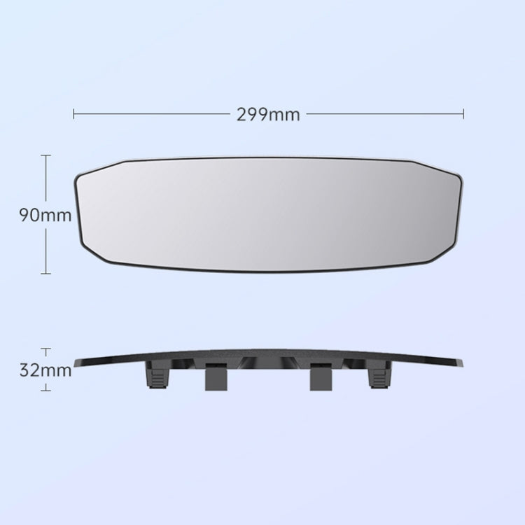 SHUNWEI SD-2415 Car Anti-glare Rear-view Mirror, Size: 299 x 90mm