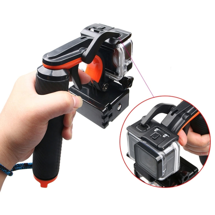 Shutter Trigger + Floating Hand Grip Diving Buoyancy Stick with Adjustable Anti-lost Strap & Screw & Wrench for GoPro HERO7 /6 Black /5 Black
